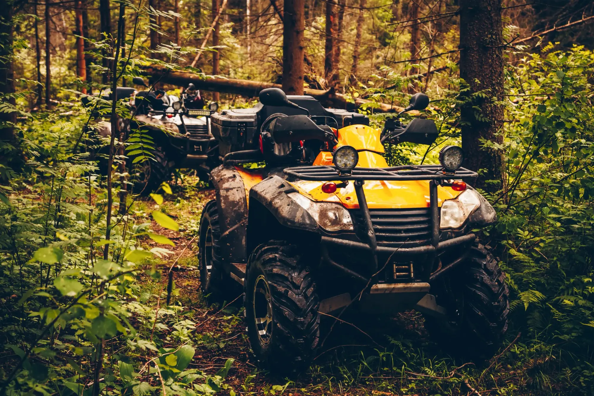 Quads with installed accessories riding in Utah